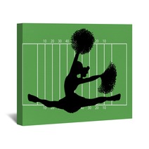 Football Cheerleader 2 Wall Art 9534918
