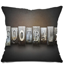 Football Letterpress Pillows 70033993