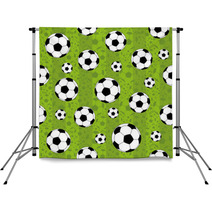 Football Pattern For Seamless Background Backdrops 104918851