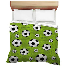 Football Pattern For Seamless Background Bedding 104918851