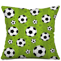 Football Pattern For Seamless Background Pillows 104918851