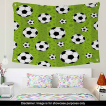 Football Pattern For Seamless Background Wall Art 104918851