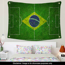 Football Pitch Wall Art 64022739