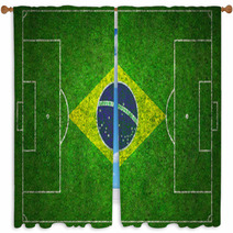 Football Pitch Window Curtains 64022739