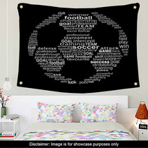 Football Text Collage Wall Art 82127406