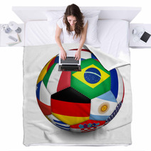 Football World Cup Soccer Ball Blankets 66361206