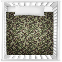 Forest Camouflage Background - A Background With Camouflage Pattern In Forest Colors. Nursery Decor 93025515