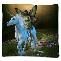 Forest Fairy And Unicorn Blankets 63591288