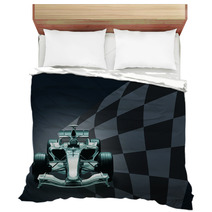 Formula 1 Car And Flag Bedding 1464788