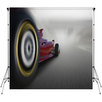 Formula One Car Speeding Backdrops 87297766