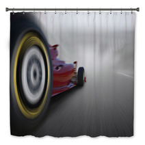 Formula One Car Speeding Bath Decor 87297766