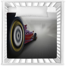 Formula One Car Speeding Nursery Decor 87297766