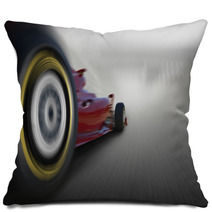 Formula One Car Speeding Pillows 87297766
