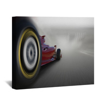 Formula One Car Speeding Wall Art 87297766