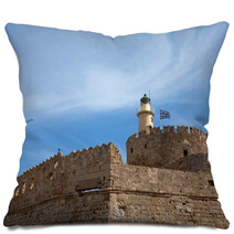 Fort Saint Nicolas Rhodes, Greece Pillows 66070496
