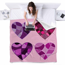Four Hearts Blankets 64135655