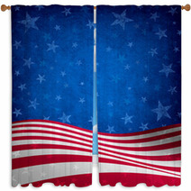 Fourth Of July Background Window Curtains 42733551