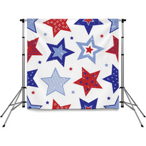 Fourth Of July Stars Pattern Backdrops 23262498