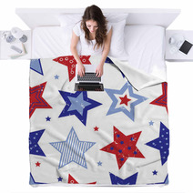 Fourth Of July Stars Pattern Blankets 23262498
