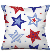 Fourth Of July Stars Pattern Pillows 23262498