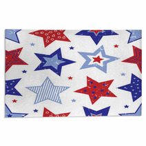 Fourth Of July Stars Pattern Rugs 23262498