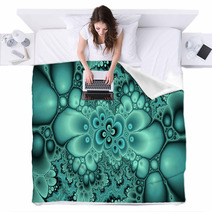 Fractal - The Beauty Of The Gemstone - Malachite. Blankets 53940863