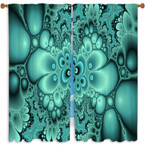 Fractal - The Beauty Of The Gemstone - Malachite. Window Curtains 53940863