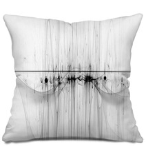 Fraktales Hintergrundbild Monochrom Pillows 103932323