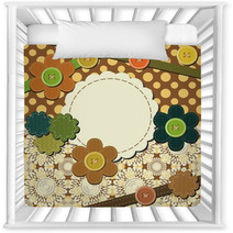 Frame With Different Scrapbook Objects Nursery Decor 46019404