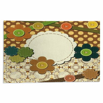 Frame With Different Scrapbook Objects Rugs 46019404