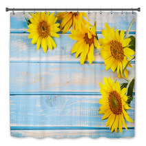 Frame With Sunflowers Bath Decor 55261525