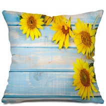 Frame With Sunflowers Pillows 55261525