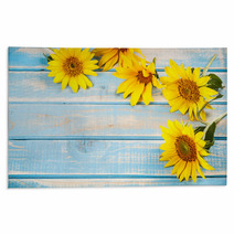 Frame With Sunflowers Rugs 55261525