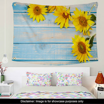 Frame With Sunflowers Wall Art 55261525