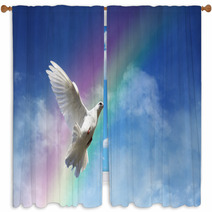 Freedom Peace And Spirituality Window Curtains 61982704