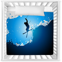 Freestyle Ski Abstract Background Nursery Decor 68609360