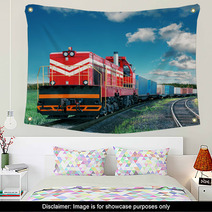 Freight Train Wall Art 55935505