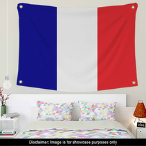 French Flag Plain Solid Colors Wall Art 55935413