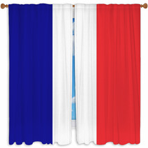 French Flag Plain Solid Colors Window Curtains 55935413