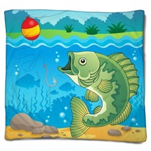 Freshwater Fish Theme Image 4 Blankets 48785346
