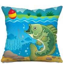 Freshwater Fish Theme Image 4 Pillows 48785346