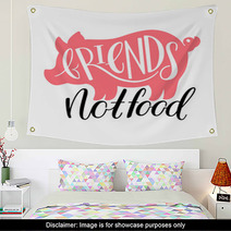 Friends Not Food Wall Art 174236867