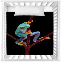Frog Looking Around Red Vine Nursery Decor 37940659