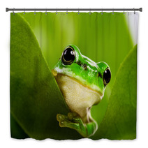Frog Peeking Out Bath Decor 6748285