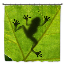 Frog Shadow On The Leaf Bath Decor 24745348