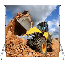 Front End Loader Tipping Stone Backdrops 61949491