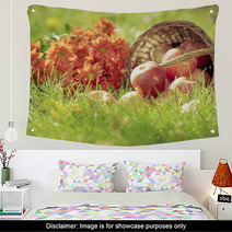 Fruits And Flowers In Autumn Wall Art 68843174