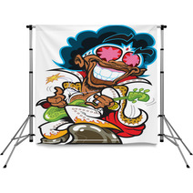 Funky Bass Player Backdrops 53885466