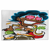 Funky Bass Player Rugs 53885466