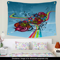 Funky Colour Abstract Wall Art 5390646